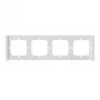 Cornice da parete per interruttore Sonoff M5-4C-80-FW — quadrupla bianca