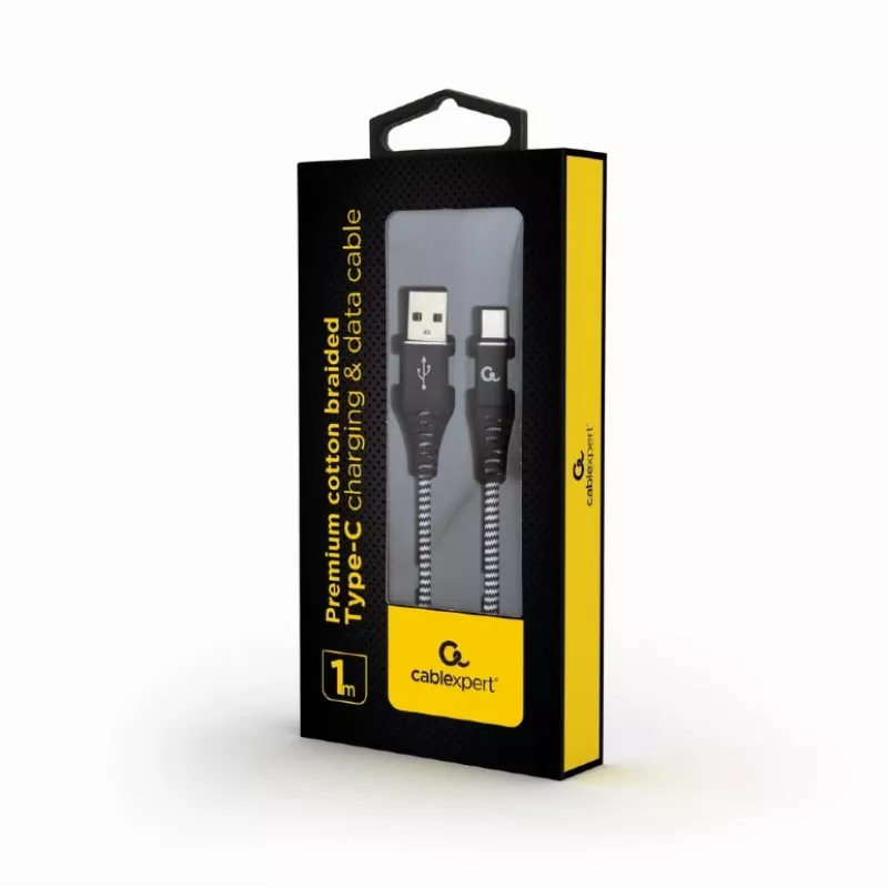 CAVO USB-C A USB2 1M BLK/WHT/CC-USB2B-AMCM-1M-BW GEMBIRD