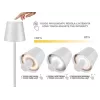 Beper P201UTP112 lampada da tavolo ricaricabile, controllo touch, 2 W, 2000 mAh, bianca
