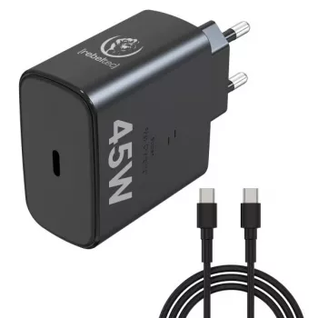Caricabatterie rapido Rebeltec USB-C RBLAKT00026 45W per notebook e telefoni