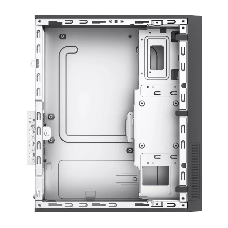 Akyga AK-302-01BL case per PC SFF, Micro-ATX / Mini-ITX, USB-C + 2x USB 3.0 + USB 2.0, senza alimentatore, nero