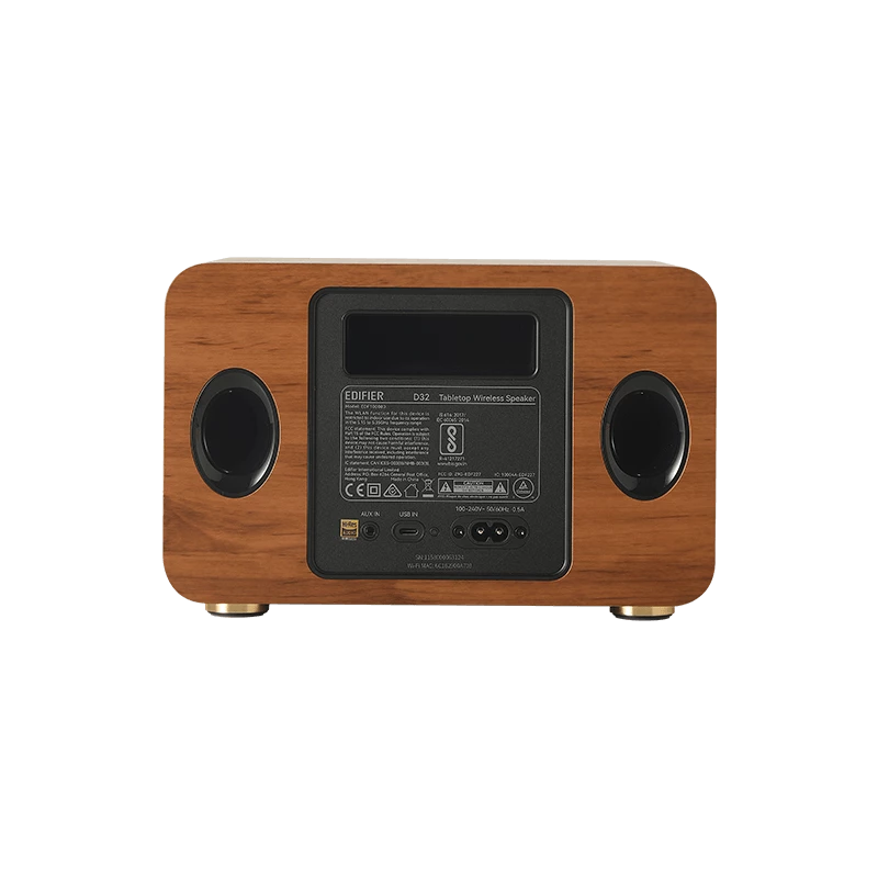 Edifier D32 diffusore WiFi multiroom Bluetooth legno retail - Diffusore (D32 WD)