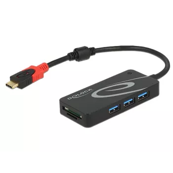Hub USB DeLOCK USB 3.0 Type-C 3 porte