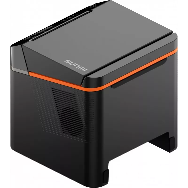SUNMI C04020020 stampante per scontrini 80 mm Kitchen Cloud Printer, termica, con taglierina, USB-C, Bluetooth, Ethernet, Wi-Fi, nera