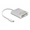 Lettore di schede DeLOCK 91005 USB 3.2 Gen 1 Type-C grigio CF MMC MicroSD