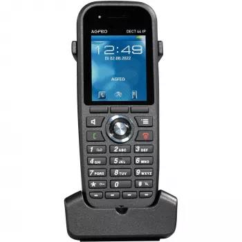 Telefono DECT agfeo hypervoice DECT44 IP per VoIP – telefono cordless SIP, compatibile con stazioni base DECT-IP