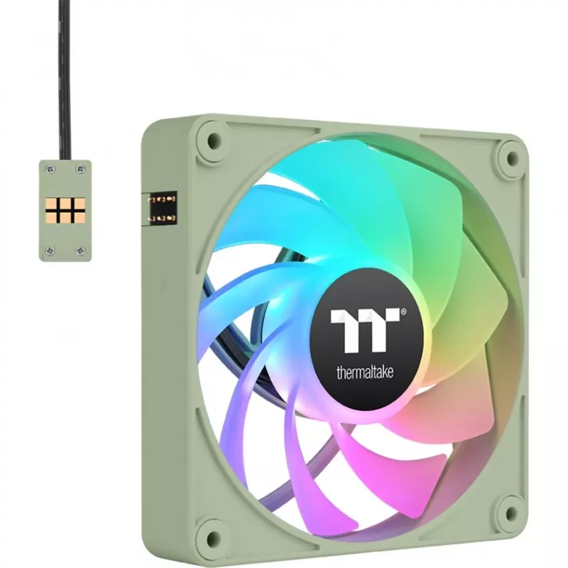 Ventole per case Thermaltake CT120 EX Reverse ARGB Sync 120 mm confezione da 3 – Matcha Green