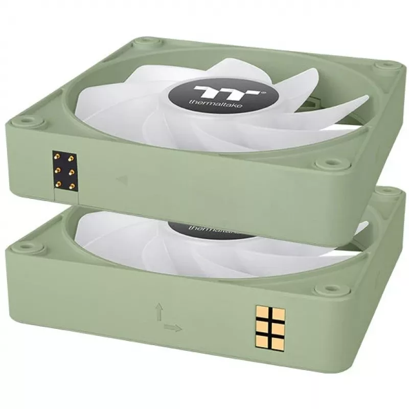 Ventole Thermaltake CT140 EX Reverse ARGB 140mm confezione da 3 - Matcha Green
