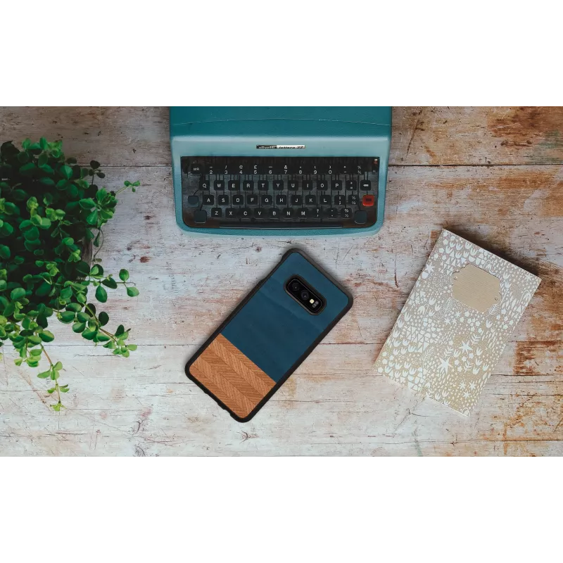 Custodia per smartphone man and wood per Galaxy S10e — Denim nero custodia protettiva