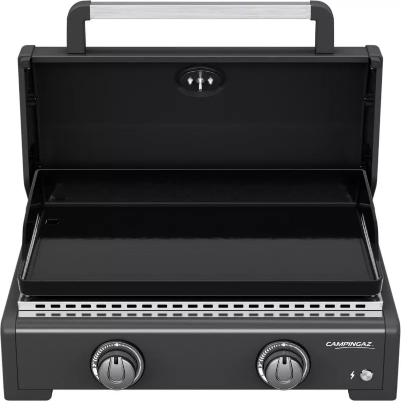 Plancha a gas Campingaz Onyx 2 2217205 — plancha a 2 fuochi con piastra in ghisa