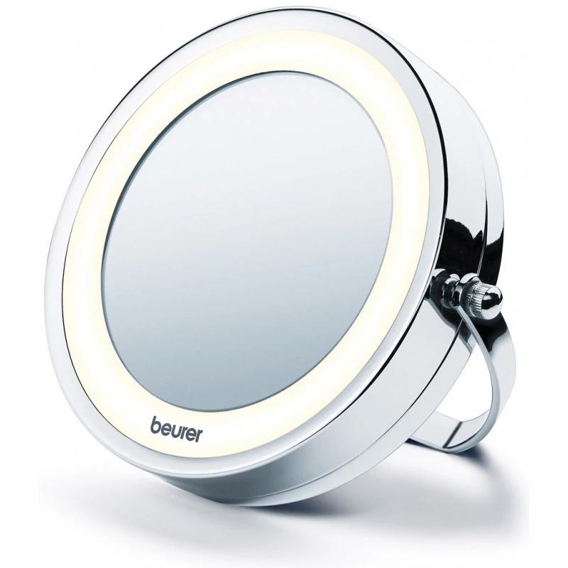Specchio da trucco illuminato Beurer BS59 diametro 11 cm argento