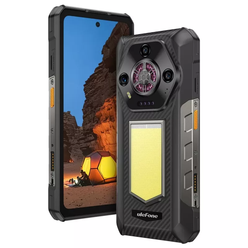Smartphone rugged UleFone Armor 30 4G con Helio, 12 GB RAM, 512 GB memoria, nero, classe energetica A