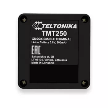 Localizzatore GPS personale Teltonika TMT250 — nero, 0,128 GB memoria, Li-Ion 3,8 V, fino a 8 h di autonomia