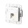 METZ CONNECT E-DAT - presa di connessione, da incasso - RJ-45 - bianco puro, RAL 9010 (130C371102-I)