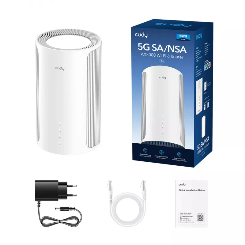 Router Mesh rete domestica veloce e potente WiFi-6 AX3000 dual band Cudy P4 5G S