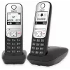 Gigaset A690 Duo telefono analogico identificazione chiamante nero, argento