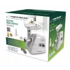 Esperanza EKM012E Meatball tritacarne elettrico, 600 W, 3 dischi di taglio, accessori per salsicce e kebbe, grigio