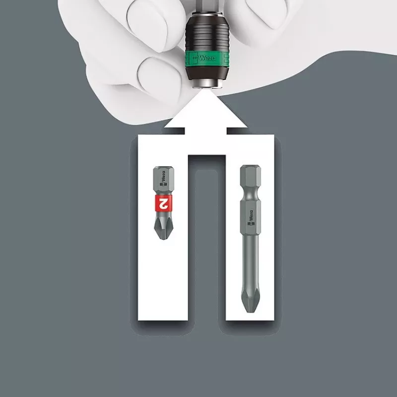 Cacciavite multi-bit Wera Kraftform Kompakt Pistol RA-R 1 7 pz