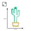 Neon Lights MANTA SNL07GN verde giallo stile cactus lampada neon LED decorativa