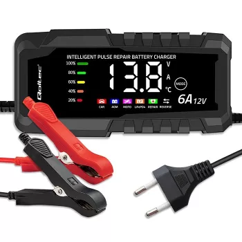 Caricabatterie 12V 6A raddrizzatore con funzione di riparazione