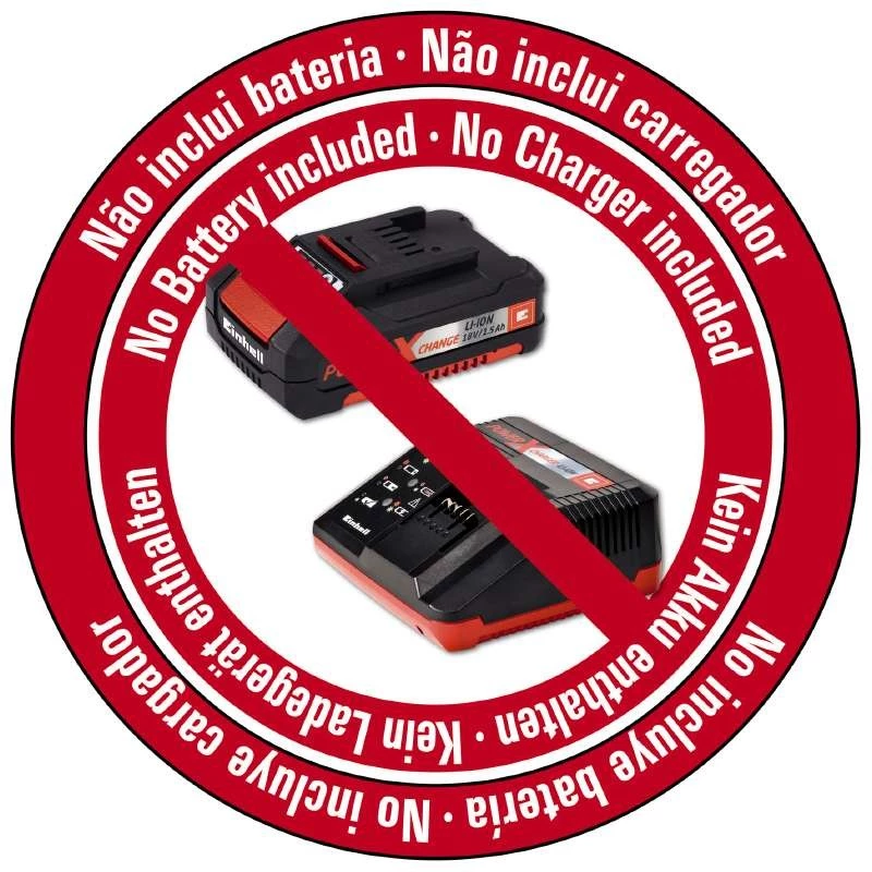 Einhell GE-CL 18 Li E - Solo soffiatore per foglie a batteria 210 km/h nero, rosso