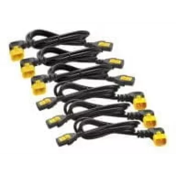 APC set di cavi di alimentazione (6 pz.), bloccabili, C13 su C14 (angolo 90°), 1,2 m