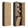 Mobile bagno a terra Topeshop NEL 1K DD ANT/ART KP grafite, rovere