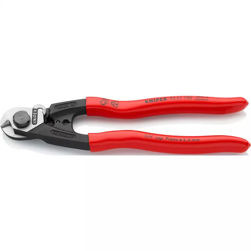Knipex 95 61 190 tagliacavi per funi metalliche, 190 mm