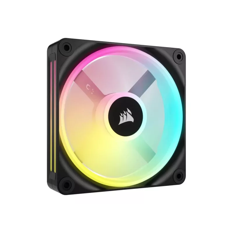 Corsair CO-9051001-WW iCUE LINK QX120 RGB ventola per case, 120 mm, PWM, con sensore di temperatura, nera