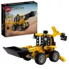 Set da costruzione LEGO Technic Backhoe Loader 42197 — sterzo articolato, caricatore funzionante, 104 pezzi, età consigliata 7+