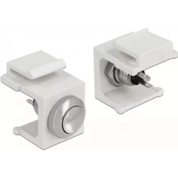 Delock 86401 Pulsante Keystone, bianco