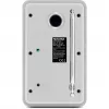 Radio digitale TECHNISAT DigitRadio 317 bianco — ricezione FM e DAB+, design da tavolo compatto