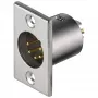 Wentronic Goobay connettore maschio da incasso per microfono con contatti dorati - 5 poli (11966)