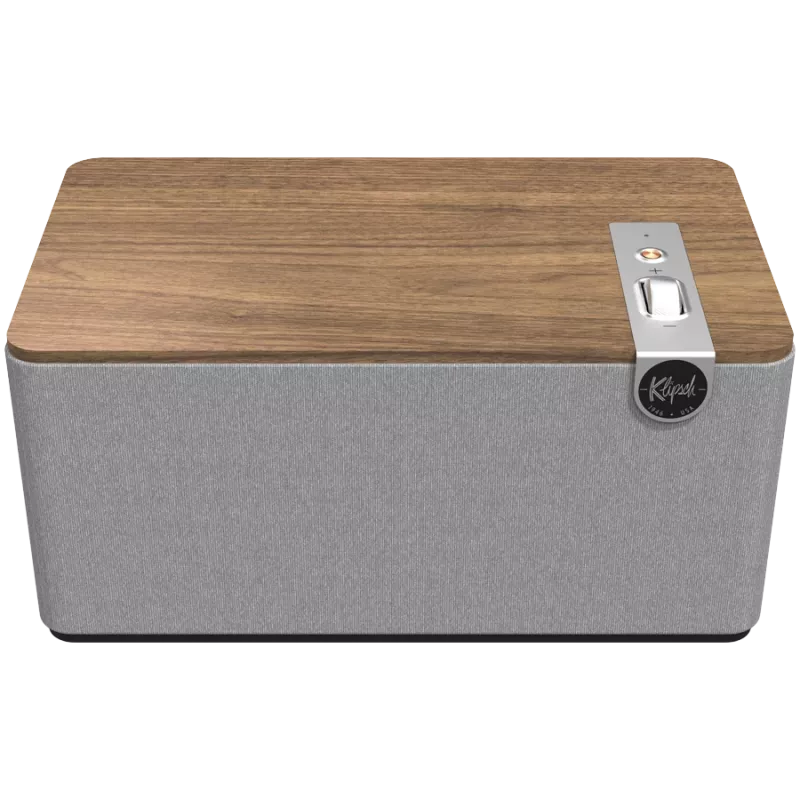 Klipsch the Three Plus sistema di altoparlanti Bluetooth Premium noce USB RCA...