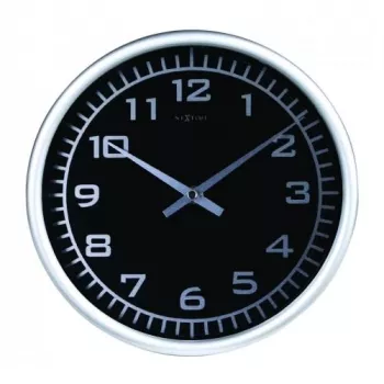 NeXtime orologio 2953 Blacky, Ø 25 cm, da parete, nero