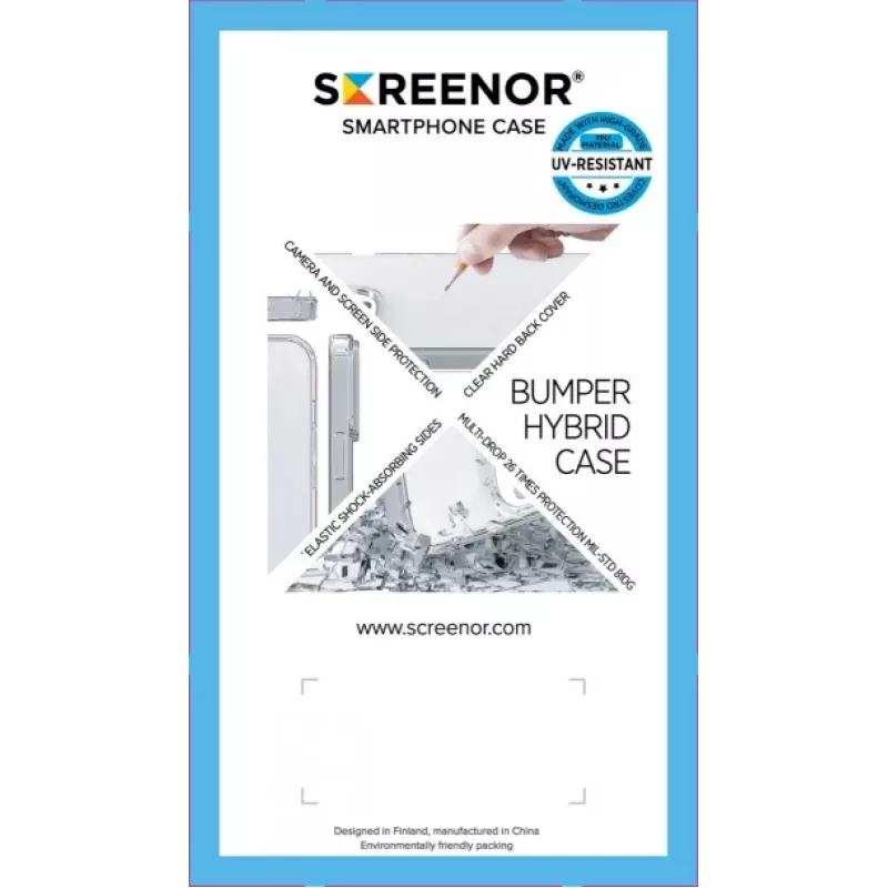 Screenor custodia bumper per Honor Magic 7 Lite, trasparente, 25642SB