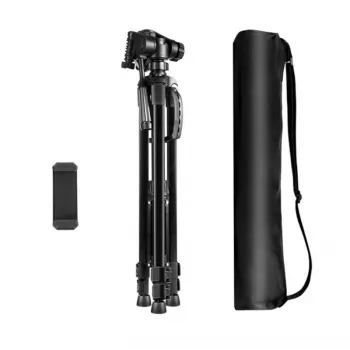 Treppiede con testa 3D-360° + supporto per smartphone Puluz PU3096B