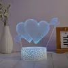 Manta SNL115RGB RGB 3D cuore set lampada LED decorativa