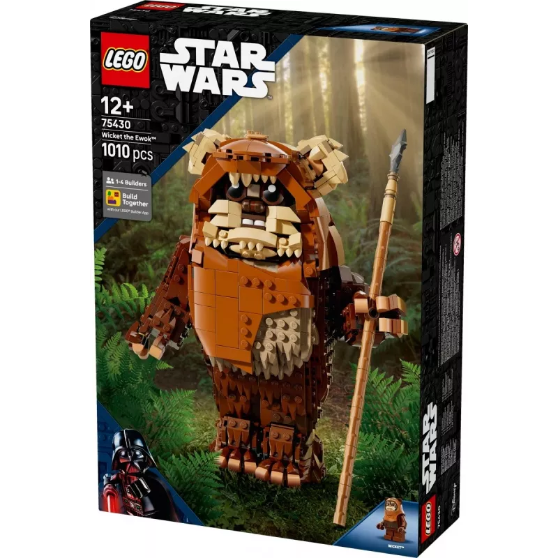 Set LEGO Star Wars Construct Wicket l'Ewok 75430 — 1010 pezzi, modello 230 mm, età 12+