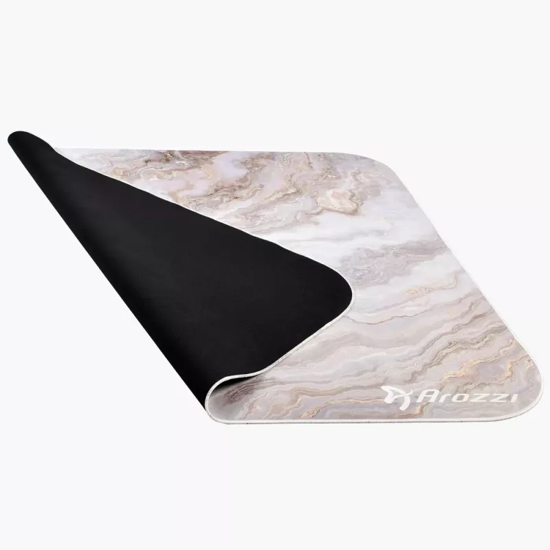 Arozzi Zona Square tappetino per sedia AZ-ZONA-QTRO-WTM, microfibra, marmo bianco
