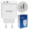 Caricabatterie per dispositivi mobili Savio LA-12 universale bianco AC ricarica rapida indoor