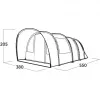 Tenda tunnel per famiglie Skarvan 6 grigio, modello 2025