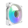 Ventola di raffreddamento Darkflash DR08 (bianco) — ventola per case/CPU, modello DR08 bianco, singola ventola da 120 mm