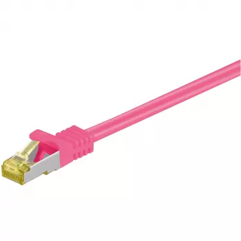 Cavo di rete Goobay RJ-45 CAT7 5 m magenta S/FTP