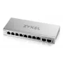 Switch Managed L2 Gigabit Zyxel GS1200-10v3 — 8x Gigabit (10/100/1000), 20 Gbps, MAC 4000, desktop, grigio