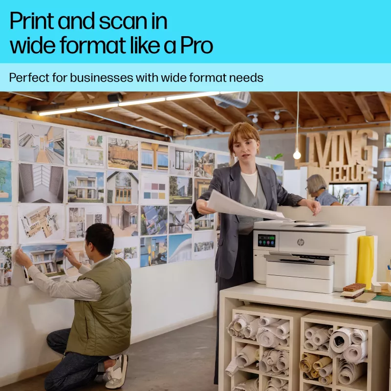 Stampante multifunzione a colori wireless HP OfficeJet Pro 9730e, Instant Ink; stampa fronte-retro