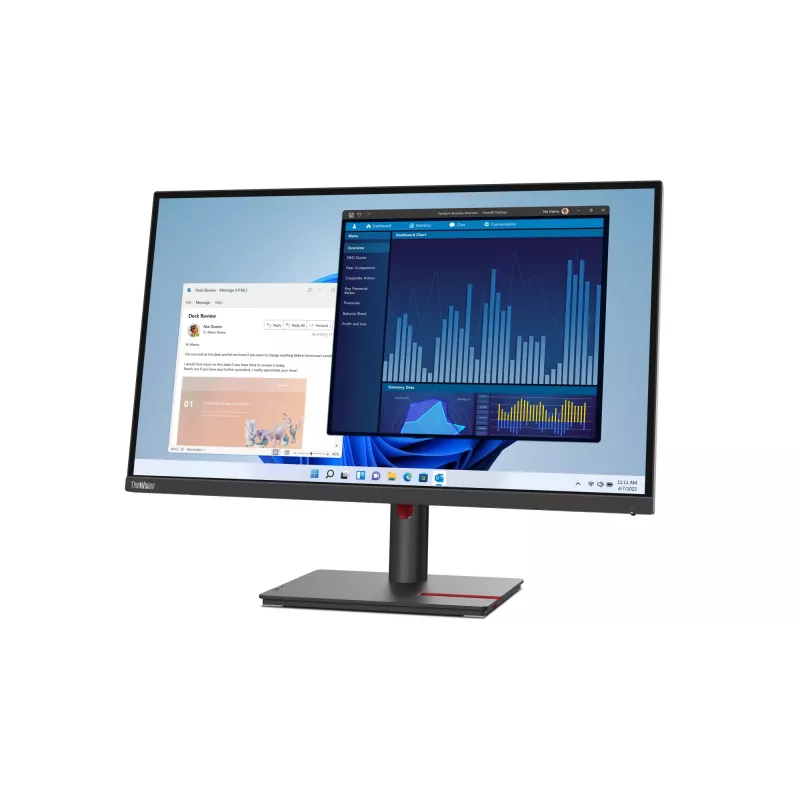 Monitor Lenovo ThinkVision T27p-30 68,6 cm (27 pollici) 3840 x 2160 pixel 4K Ultra HD LED nero