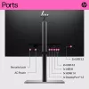 Monitor touch HP E24t G5 FHD, 60,5 cm (23,8 pollici), 1920 x 1080 pixel, Full HD, LCD, 5 ms, nero