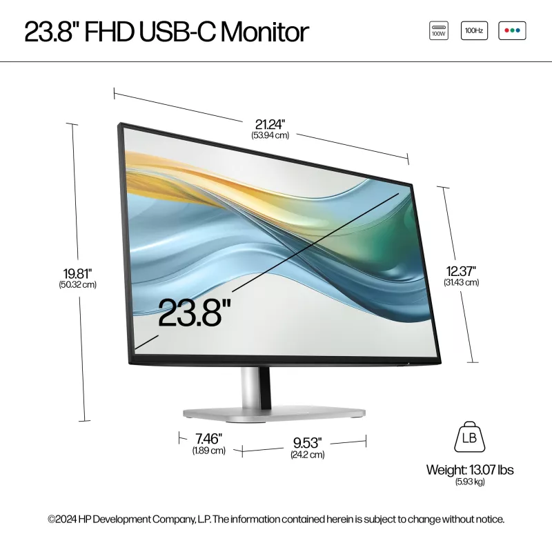Monitor HP Series 5 Pro 23.8 pollici FHD USB-C - 524pu