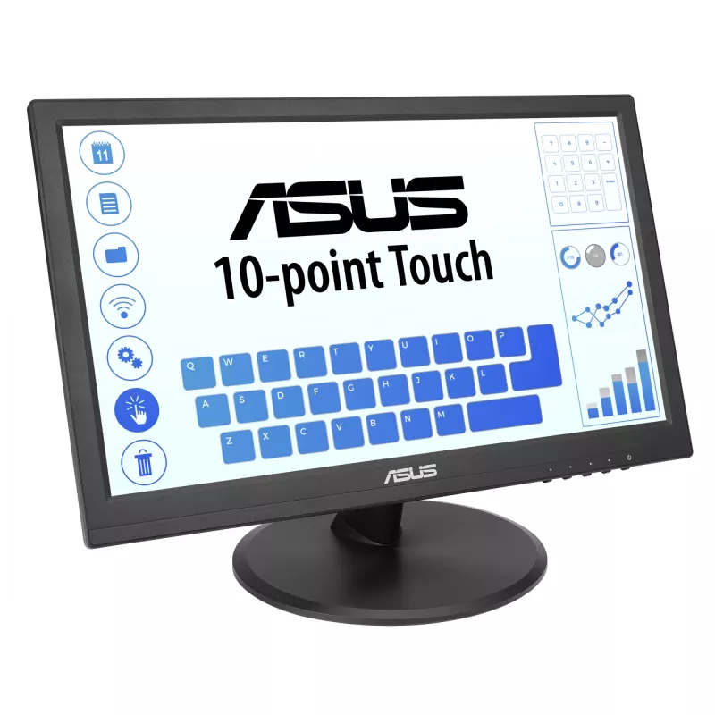 Monitor touch ASUS VT169HE 39,6 cm (15,6 inch) 1920 x 1080 pixel Full HD LED touchscreen montaggio su tavolo nero